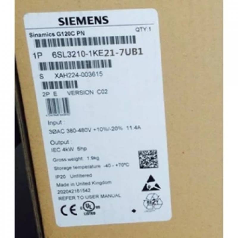 6SL3210-1KE21-7UB1 西门子G120C变频器7.5kW 6SL321O1KE217UB1议 - 图3