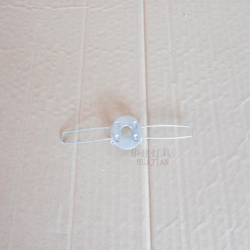 灯具配件二叉三叉弹簧扣支架 圆球玻璃灯罩 麻球吊灯弹簧卡片配件 - 图2