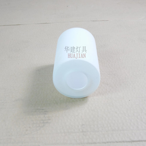 灯具配件:奶白直筒磨砂玻璃吊灯灯罩 台灯吸顶灯饰灯罩 E27 - 图2
