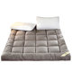 Thickened warm foldable down velvet double mattress