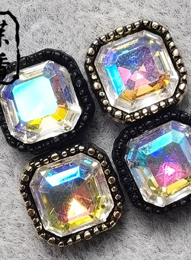 合金水钻发饰diy材料极光星空钻