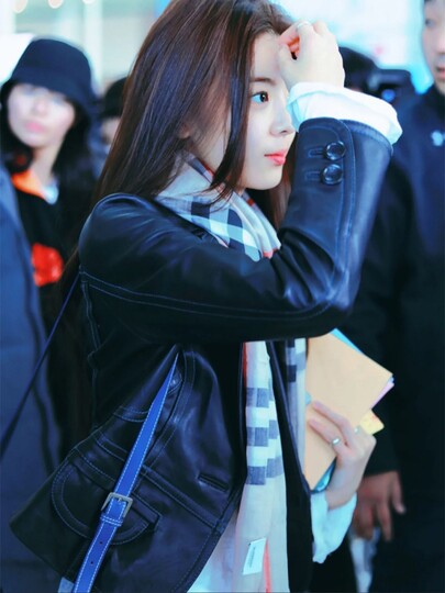 Haining genuine leather jacket women's short 2025 star same style korean slim sheepskin small suit jacket