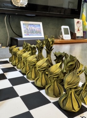 国际象棋～经典款A(32枚)【3D打印】(排单打印)