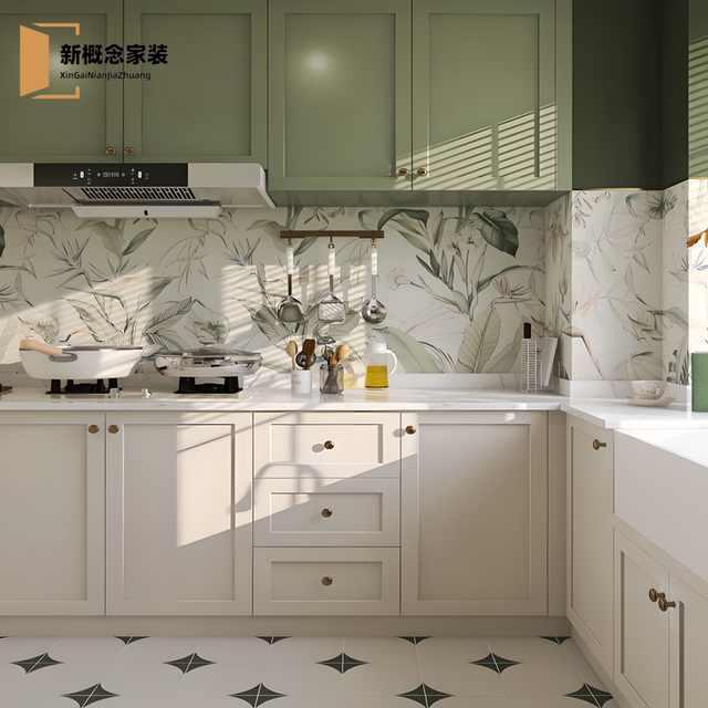 Customized cabinet doors, custom-made solid wood painted blister door panels, custom-made French kitchen cabinet door panels, PET whole-house customization