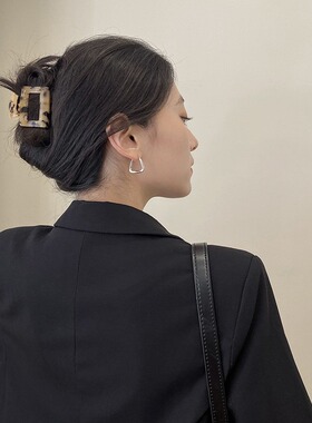 三角耳环925纯银女2024新款爆款