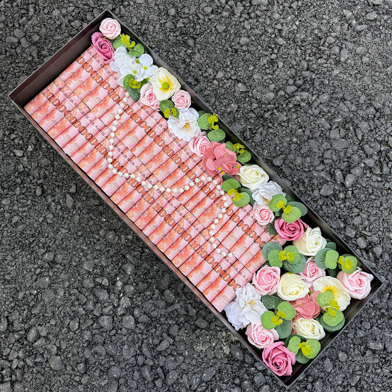 创意diy肥牛卷花束礼盒花艺包装有钱花手工礼物送男女朋友生日 - 图1