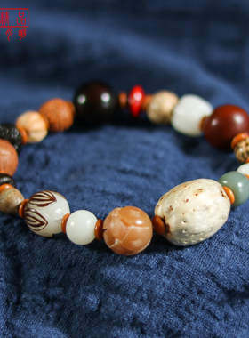 原创十八子金刚星月凤眼多宝手串