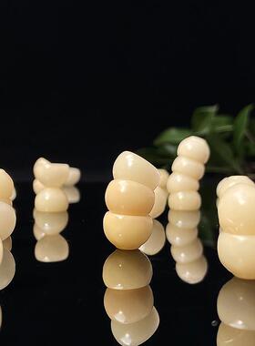 菩提根雕刻白饭碗趣味散珠