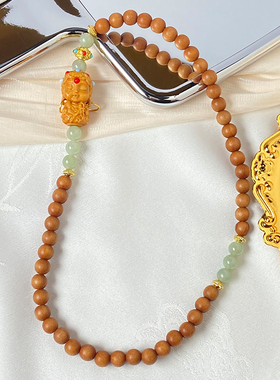 老山檀香度母双圈手串