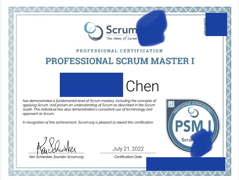敏捷教练大师SCRUM Master PSM I 1 2项目管理考试培训认证服务-图1