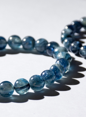 透体蓝晶石牛妞妞女水晶好运通透