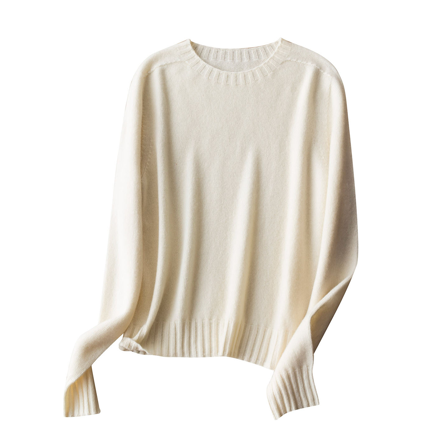 超值！多件囤！轻云软柔羊绒羊毛百搭圆领无缝一体打底针织衫毛衣 - 图3