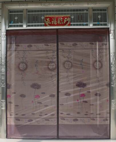 魔术贴加密防蚊门帘 静音磁性软纱门隔断帘卧室沙门 纱窗门帘定做 - 图2