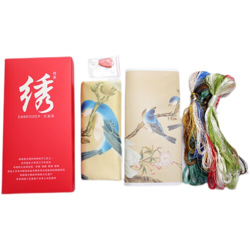 苏绣刺绣手工diy套件自绣材料包初学古风自绣入门针迹彼岸花 - 图3