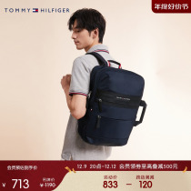 Tommy 23 mens clothing business minimalist letter casual multi-capacity dual-use double shoulder backlift package AM0AM11138