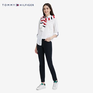 Tommy 秋冬女装商务休闲通勤小绣标职业白领长袖衬衫RM876J2305