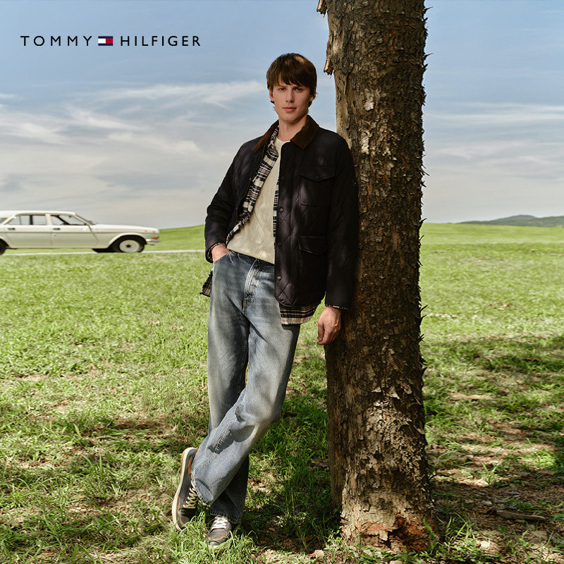 【菱格绗缝】Tommy25秋冬男装巴恩风灯芯绒翻领棉服夹克新年礼物,淘宝优惠券,粉丝福利购,淘宝优惠卷