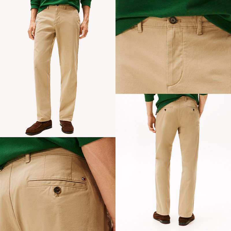 Tommy秋冬男装潮流多色通勤微弹商务职场绅士直筒西裤休闲长裤