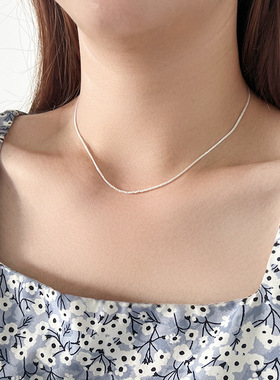S990纯银项链女简约时尚