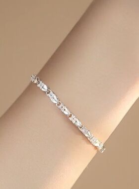 s999足银幸运四叶草手链女高级感