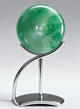 天然非洲翠翡翠吊坠冰种翡翠圆环