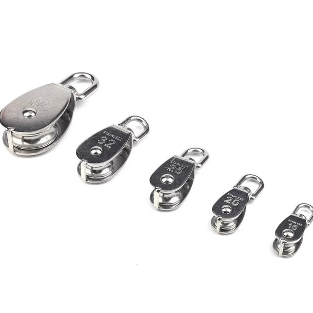 304 stainless steel U-shaped fixed pulley lift pulley