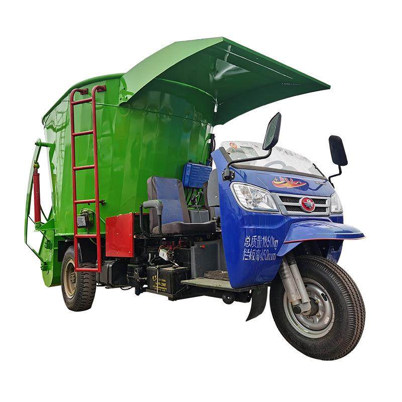 移动式TMR全日粮混合拌草车自走三轮车载立式粉碎搅拌撒料一体机,淘宝优惠券,粉丝福利购,淘宝优惠卷