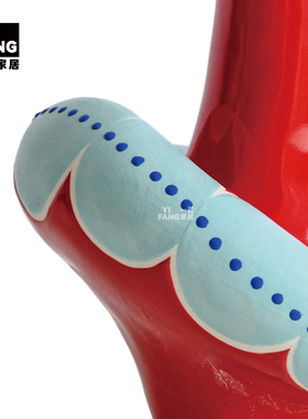 一匚现代艺术陶瓷彩绘花器