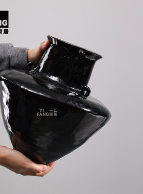 一匚大丹景德镇复古手工花瓶