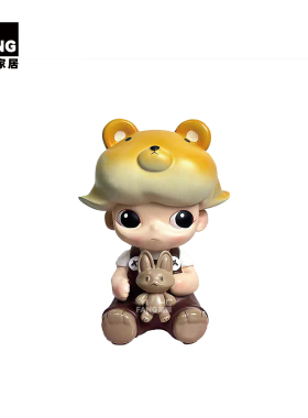 一匚泡泡玛特主题装饰摆件