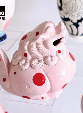 一匚现代彩色艺术陶瓷花瓶