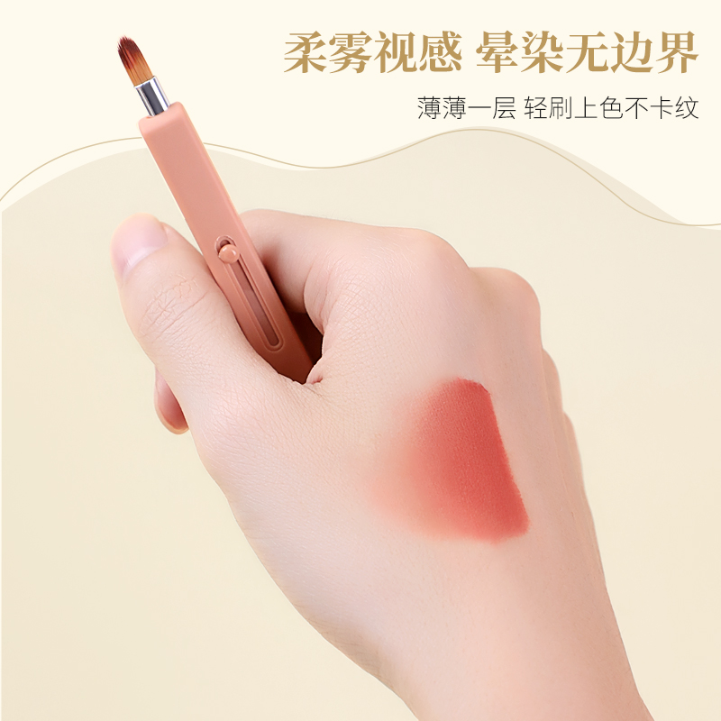 便携式唇刷口红刷可伸缩迷你化妆师专用唇笔刷晕染化妆刷唇膏刷子 - 图2