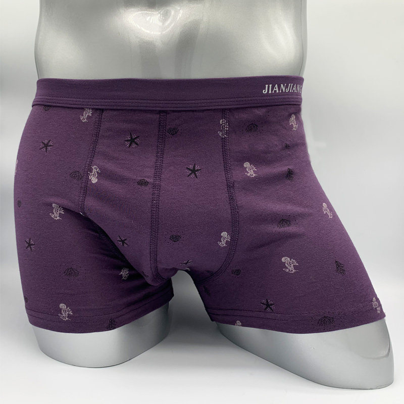 健将新款男士全棉内裤纯棉棉质平角裤宽松透气中腰四角裤2条装,淘宝优惠券,粉丝福利购,淘宝优惠卷