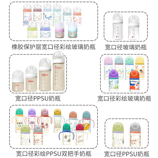 Suitable for pigeon third generation milk bottle cap accessories middle ring