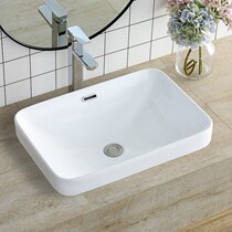 Semi-Embedded Washbasin Terrace Washbasin Home Tooling Hotel Balcony Toilet Square ceramic Taichung basin