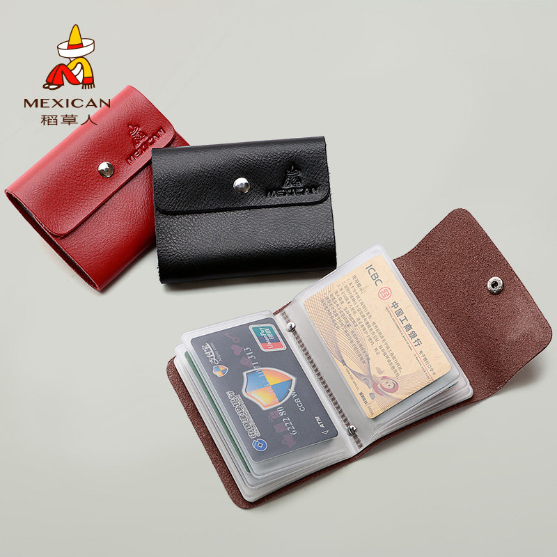 稻草人多卡位女式韩国可爱卡片包 稻草人嘉伟卡包