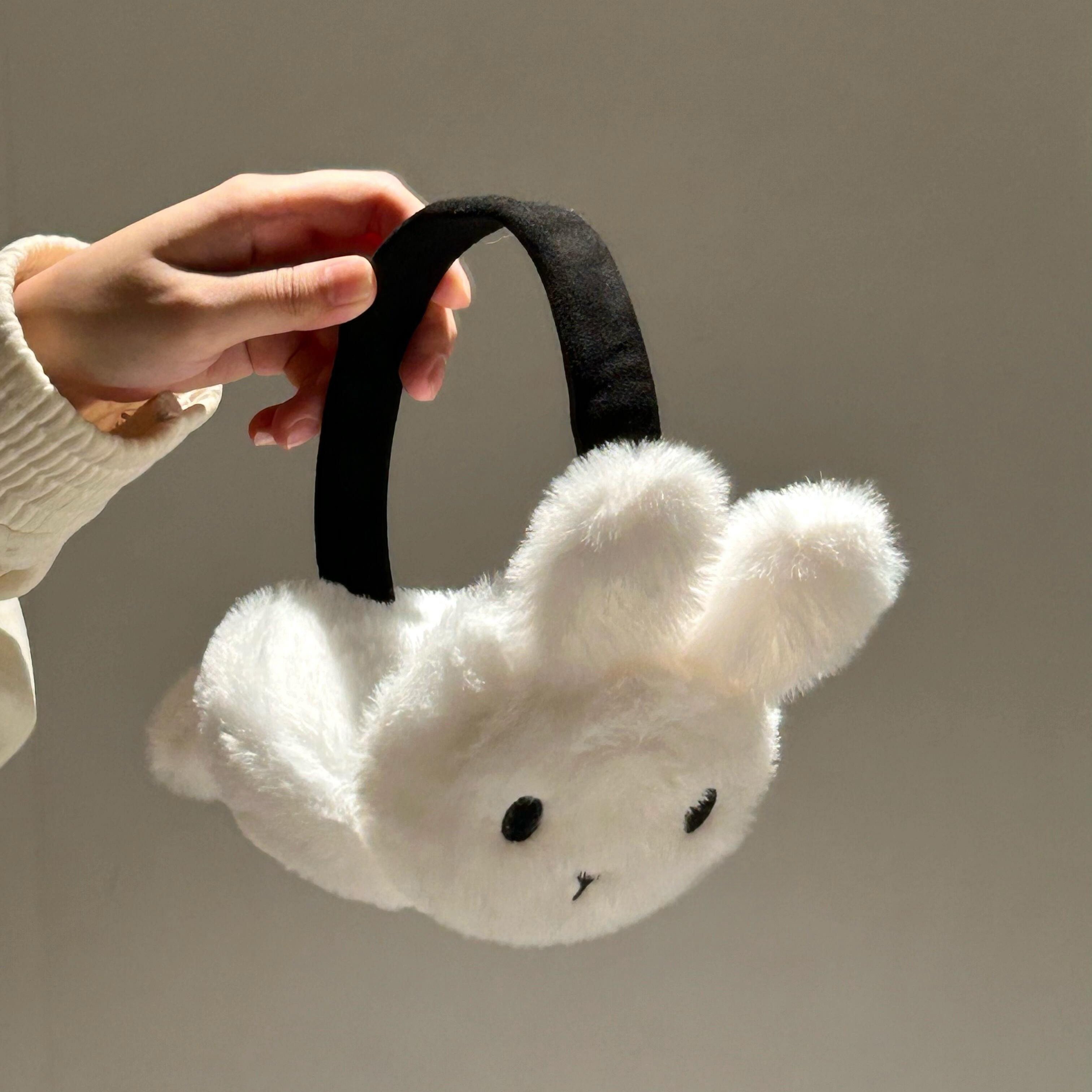 zhao露思同款~自制米菲毛绒耳罩冬季护耳防冻耳套可爱保暖耳包女