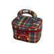 Netherlands Traveling# Retro checkered makeup bag portable large capacity makeup bag travel toiletries storage bag storage bag