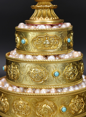 慧宝密宗黄铜曼扎盘包邮