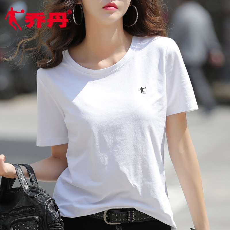 Jordan Short Sleeve T-shirt for Women's 2020 Spring/Summer New Official Website Breathable Sweat-absorbing Top Quick Drying Fitness Casual Wear