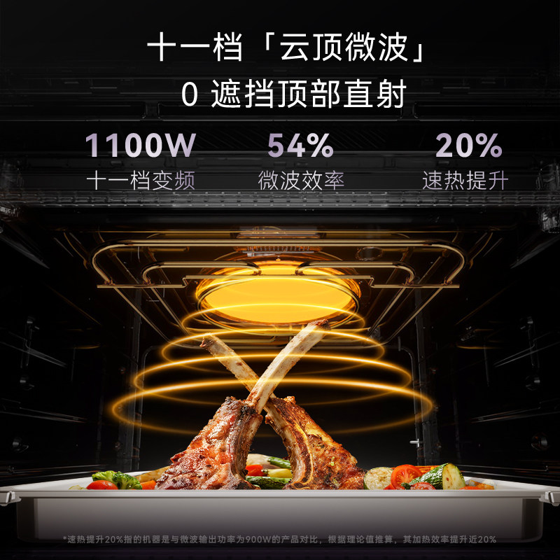 【旗舰新品】凯度ZRpro二代AI智能双热风微蒸烤箱一体机嵌入式