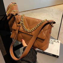 French C Keline Package Womens Large Capacity 2023 New Pets Rhombus Single Shoulder Diagonal Satchel Soft Leather Small Square Bag