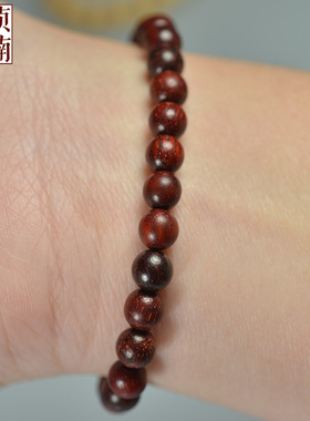 血檀木男女款饰品单圈佛珠手链
