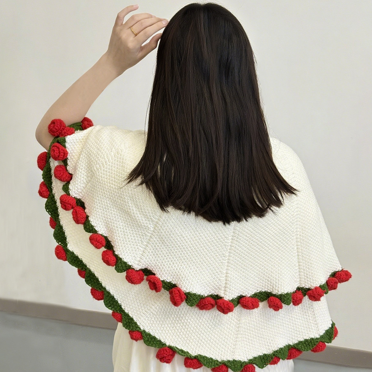 教师节七夕送女生生日礼物实用手工编织玫瑰花束针织毛线毯子成品,淘宝优惠券,粉丝福利购,淘宝优惠卷