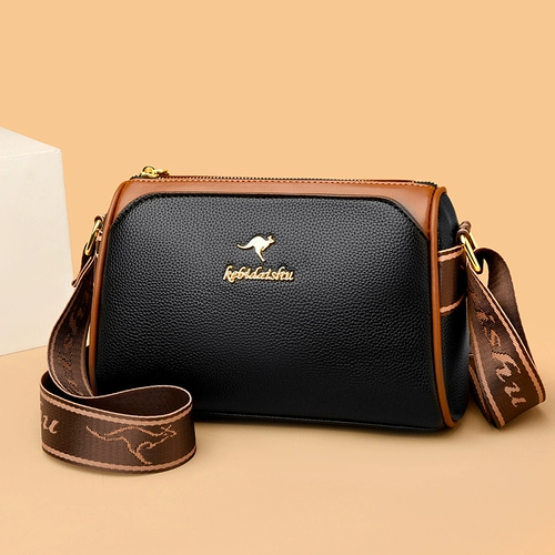 Брендовая кожаная сумка на одно плечо, небольшая сумка, держатель для ручек, из натуральной кожи