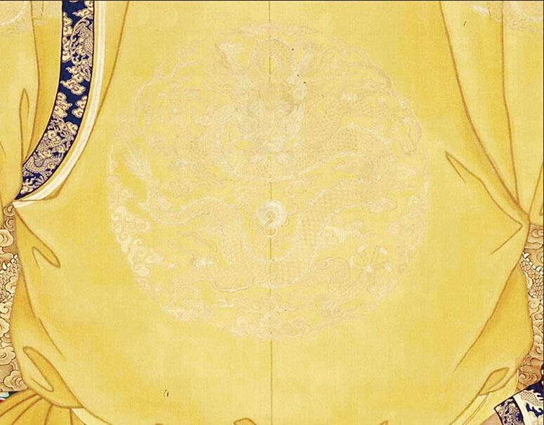 清太宗皇太极皇帝皇帝画像名人名画电子版jpg格式tif国画图片素材 - 图0