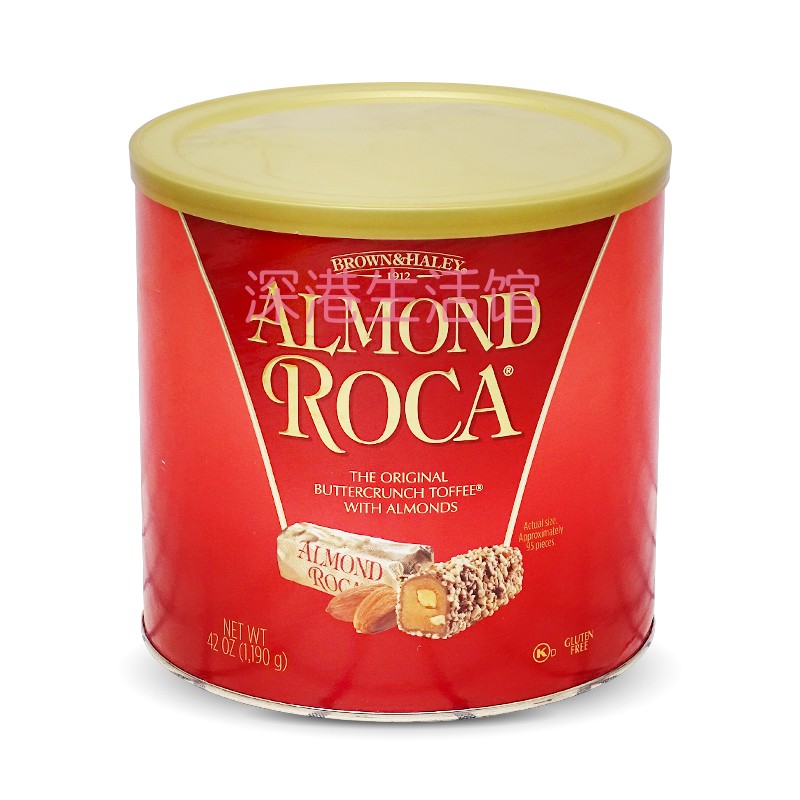 美国进口Almond Roca乐家杏仁糖1190g/罐 巧克力喜糖礼盒糖果零食 - 图3