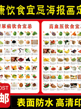 厨房食物相克装饰墙贴画写真