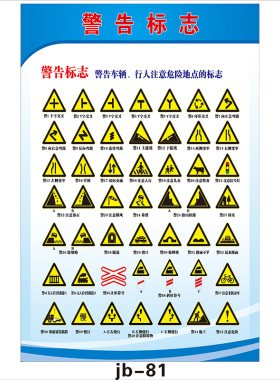 交通海报指示牌玥图贴纸