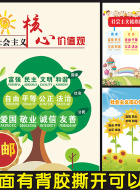社会主义核心标牌中国梦党建墙贴